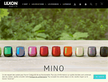 Tablet Screenshot of lexon-design-store.com